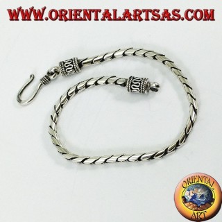 Silbernes Armband mit rundem Gelenk