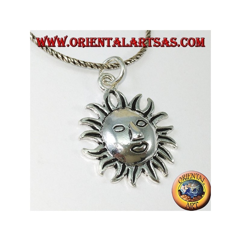 Colgante de plata la cara del sol