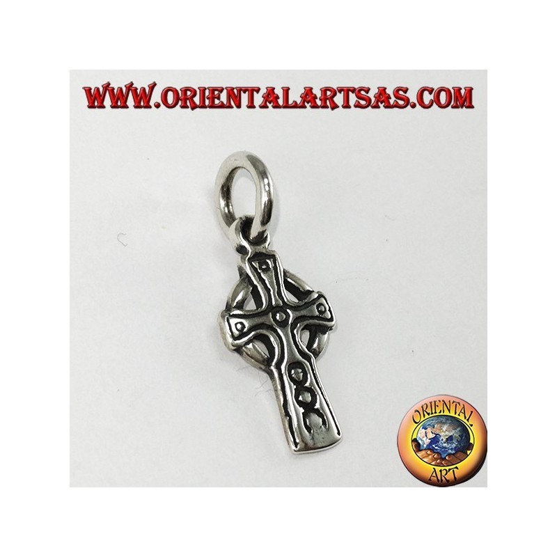 Colgante de plata cruz celta, pequeño