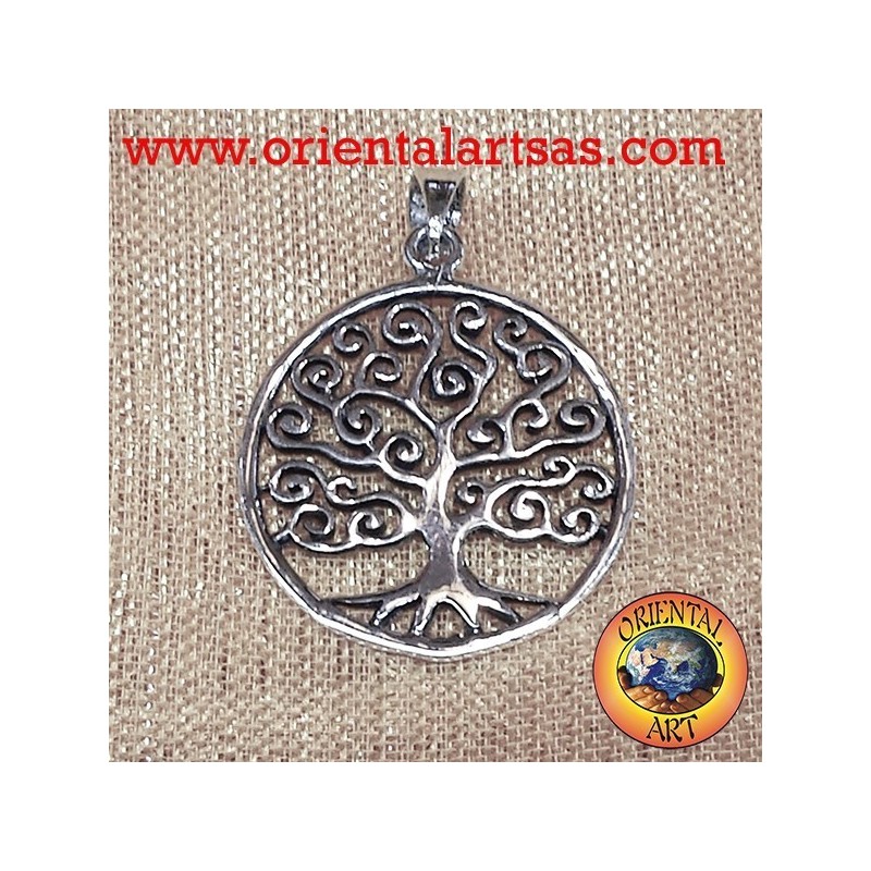 Ciondolo albero della vita Klimt in argento