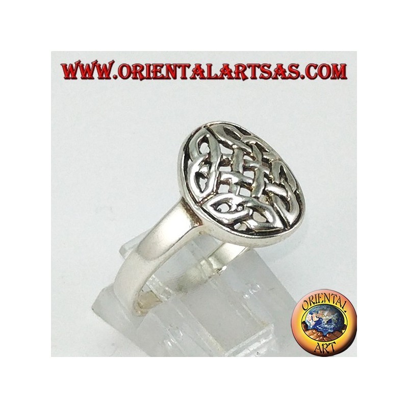 Silberring Keltischer Knoten von Duleek