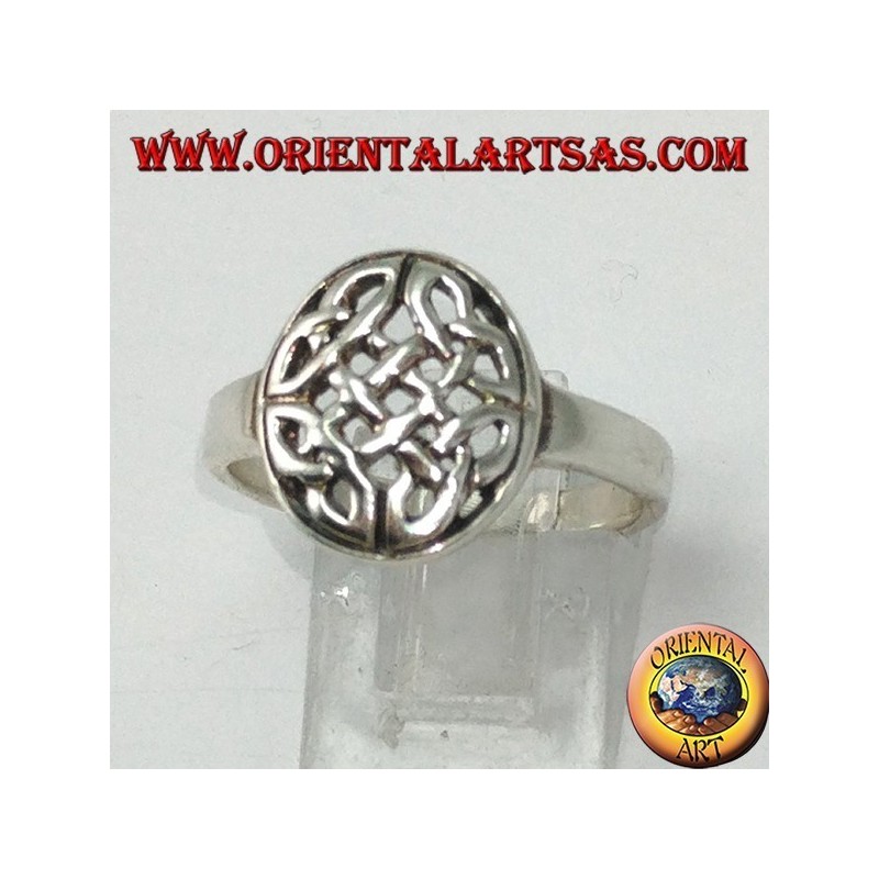 Silver ring Celtic knot of duleek