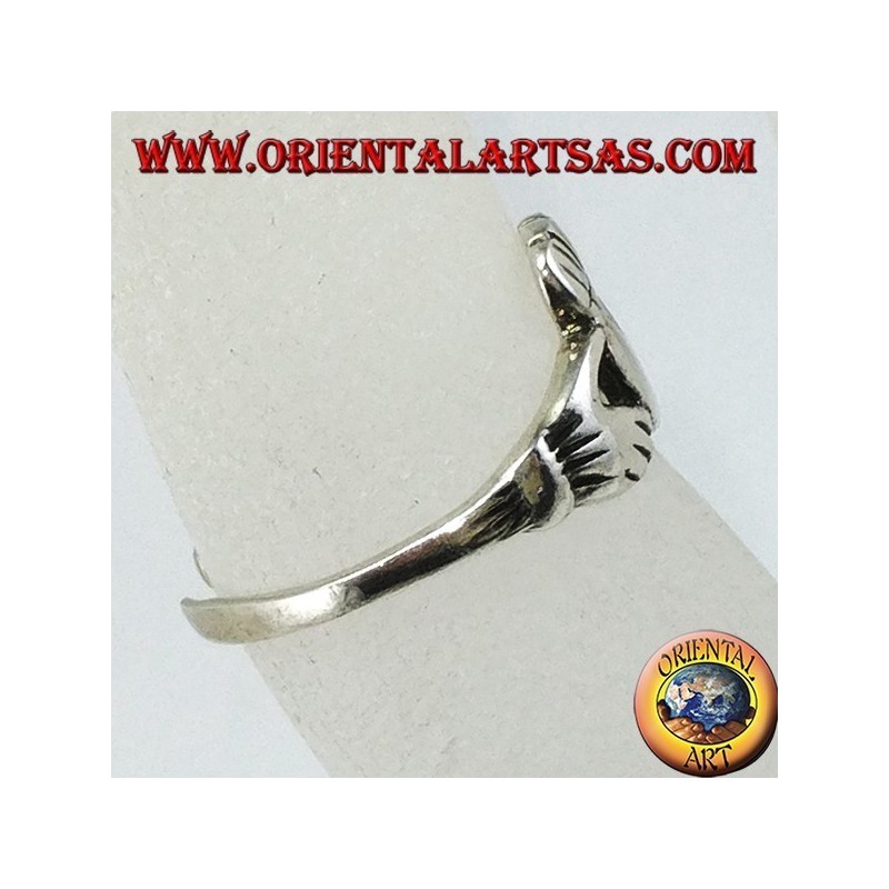 Silver cladang rings for feet or phalanxes