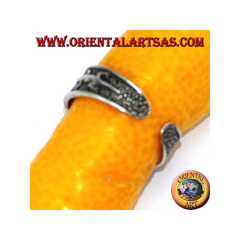 Silver rings with gecko for feet or phalanxes