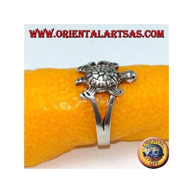 Anillos de plata con tortuga para pies o falanges
