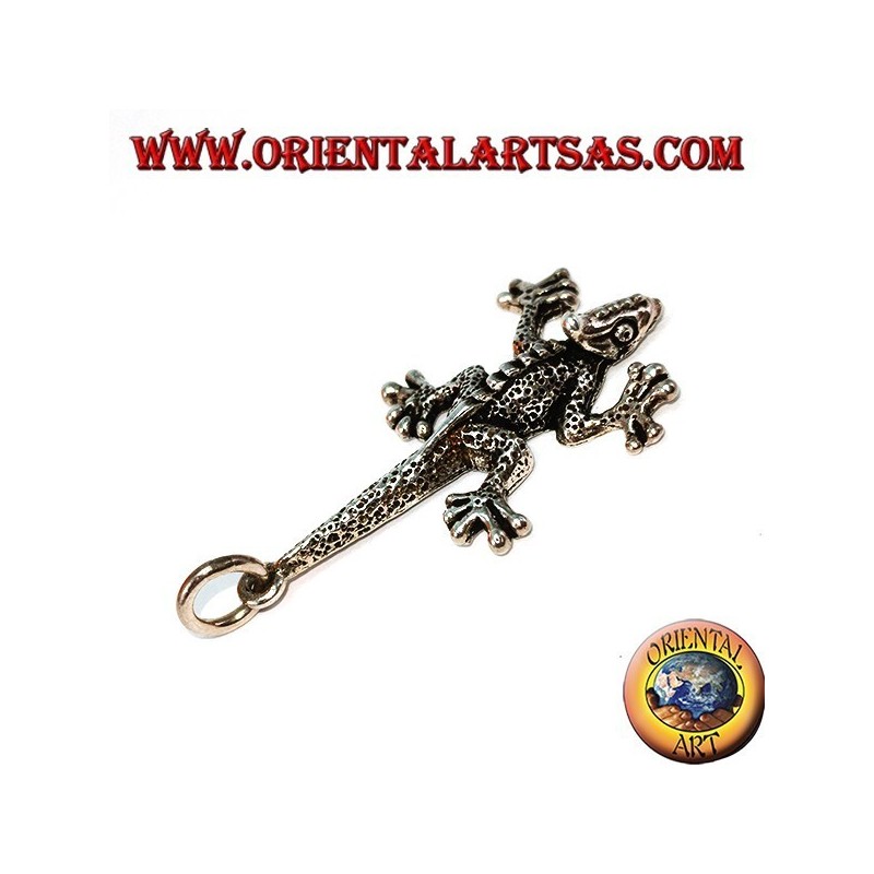 Colgante en plata Iguana lagarto prehistórico