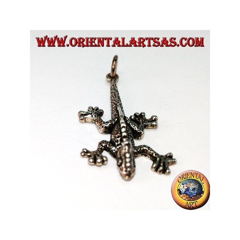 Colgante en plata Iguana lagarto prehistórico