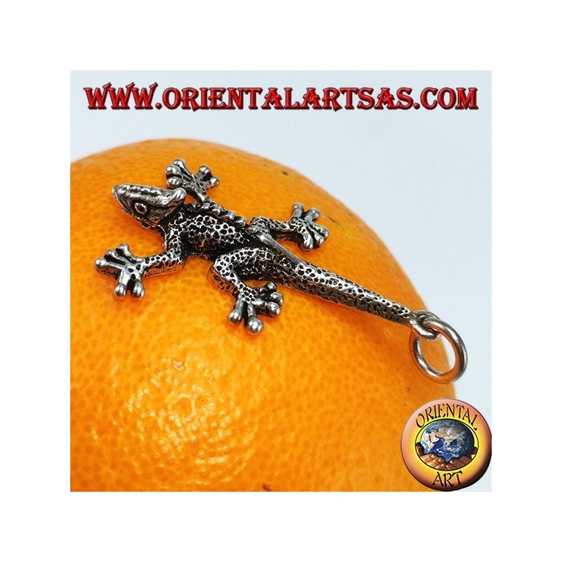 Colgante en plata Iguana lagarto prehistórico