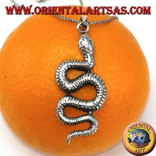 Colgante de plata Serpiente grande de pitón