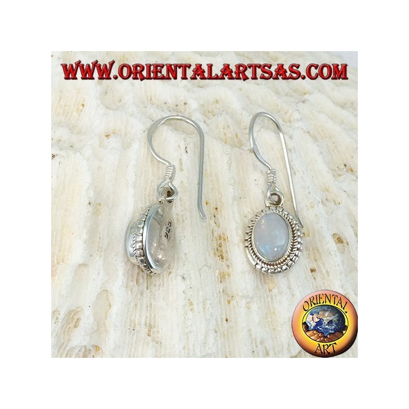 Pendientes de plata con Ópalo