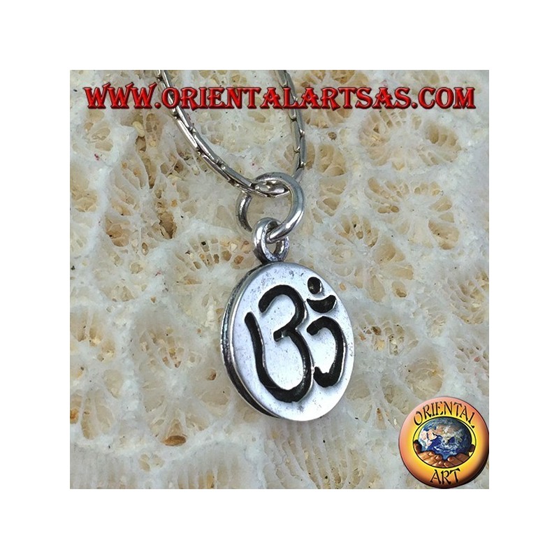 Pendentif Syllable en Argent Sterling Sac gravé sur médaille