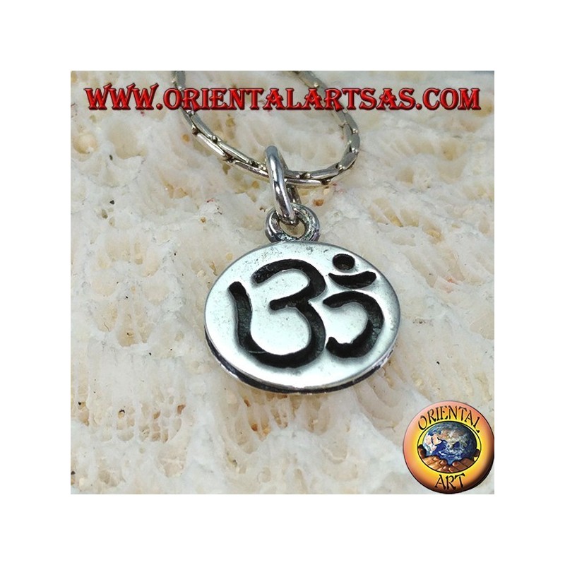 Sterling Silver Sac Syllable Pendant engraved on medal