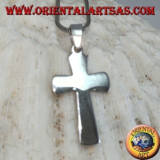 Ciondolo in argento Croce semplice (larga)