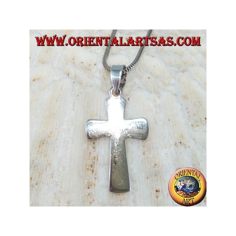 Pendentif en argent Croix simple (large)