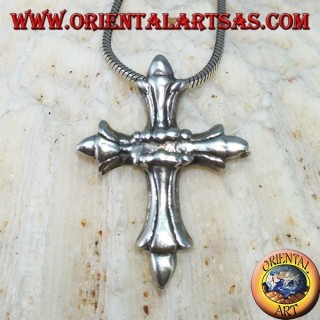 Silberner Anhänger mit byzantinischem Kreuz