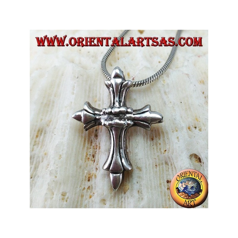 Silberner Anhänger mit byzantinischem Kreuz