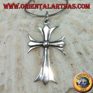 Pendant in silver Catholic cross