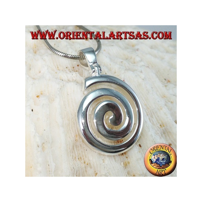 Colgante de plata La espiral horaria