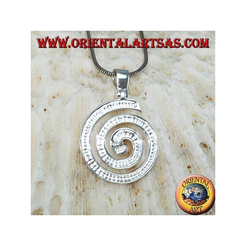 Colgante de plata La espiral horaria