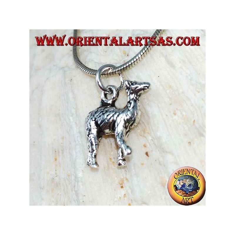 Pendentif en argent Lama glama