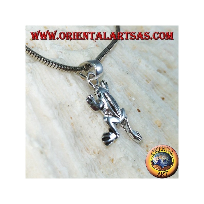 Pendentif en argent la petite grenouille (la grenouille)