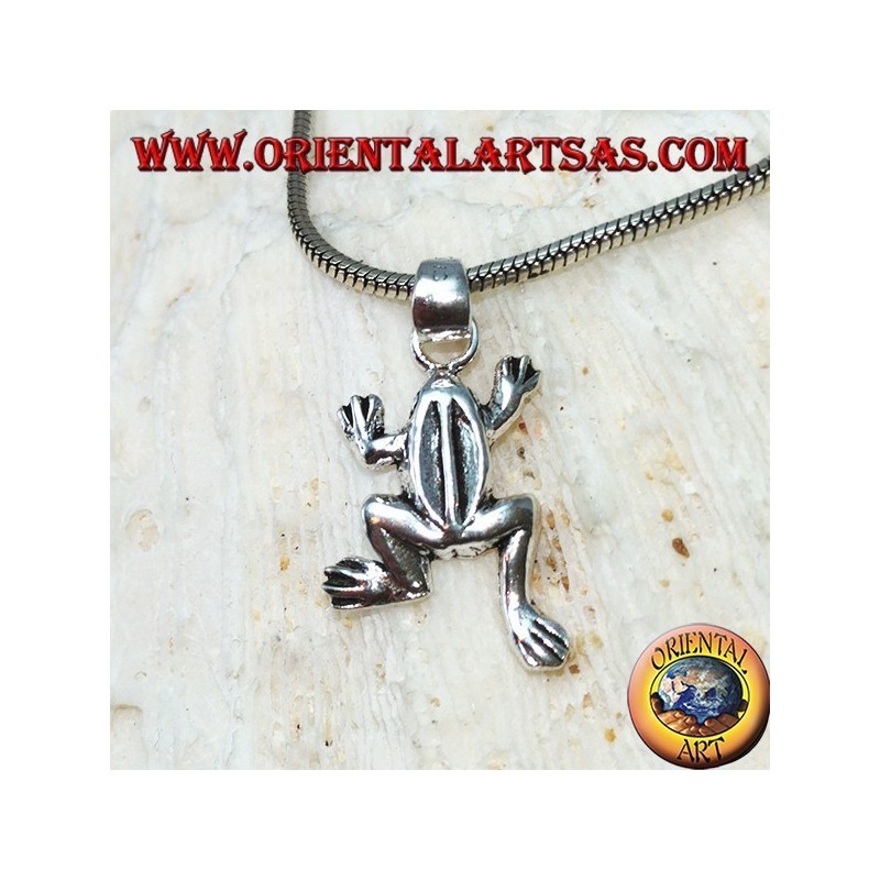 Silberanhänger der kleine Frosch (der Frosch)