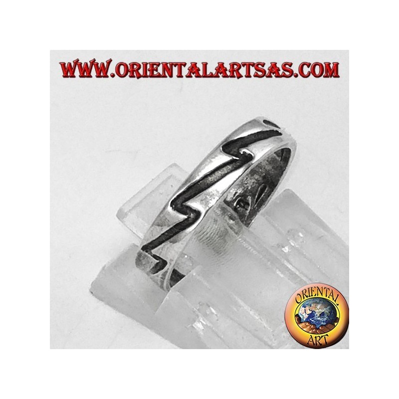 Bague en argent des pieds ou de la phalange avec gravure