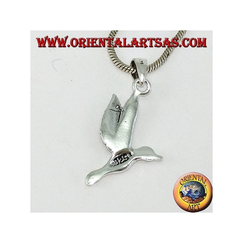 Colgante de plata el colibrí