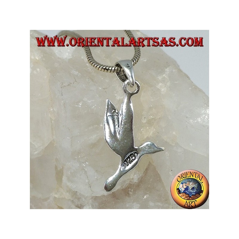 Colgante de plata el colibrí