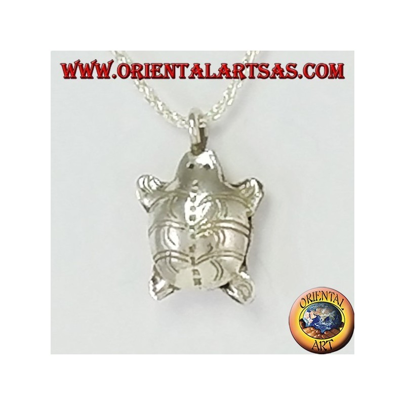 Pendentif Lucky Karen tortue en argent
