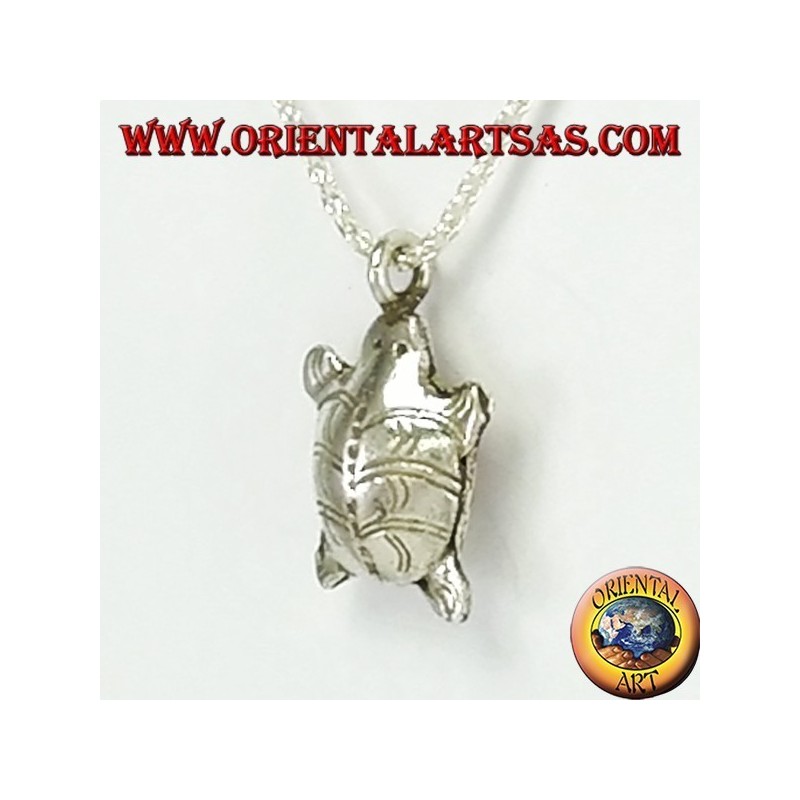 Pendentif Lucky Karen tortue en argent