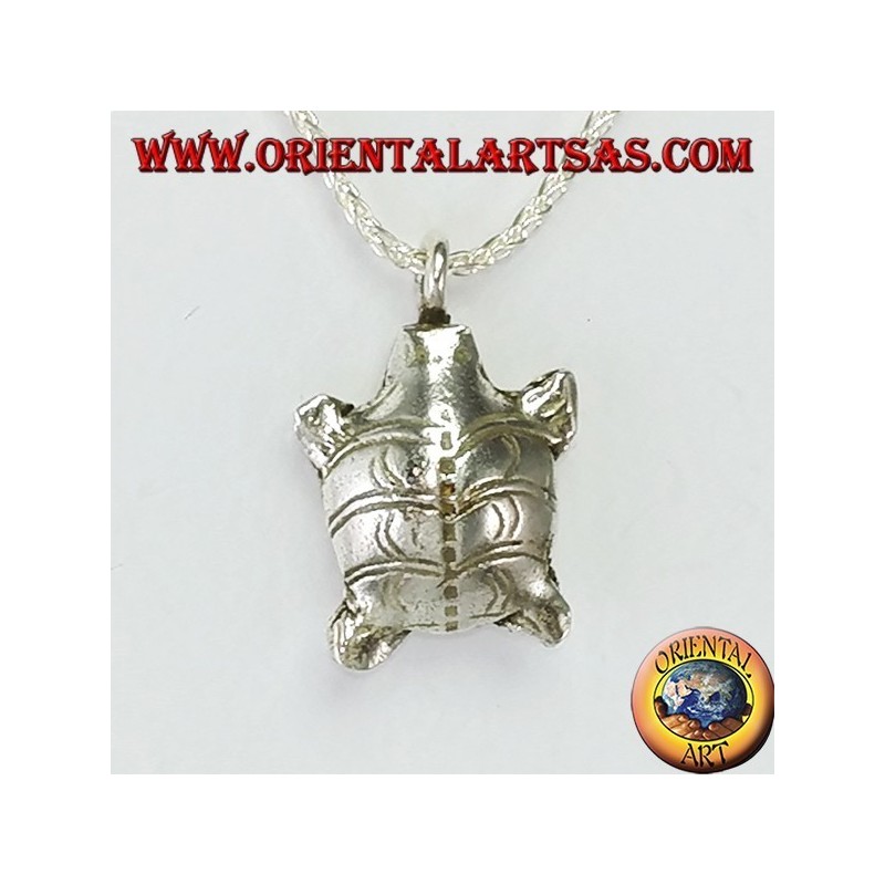 Lucky Karen tortoise silver pendant