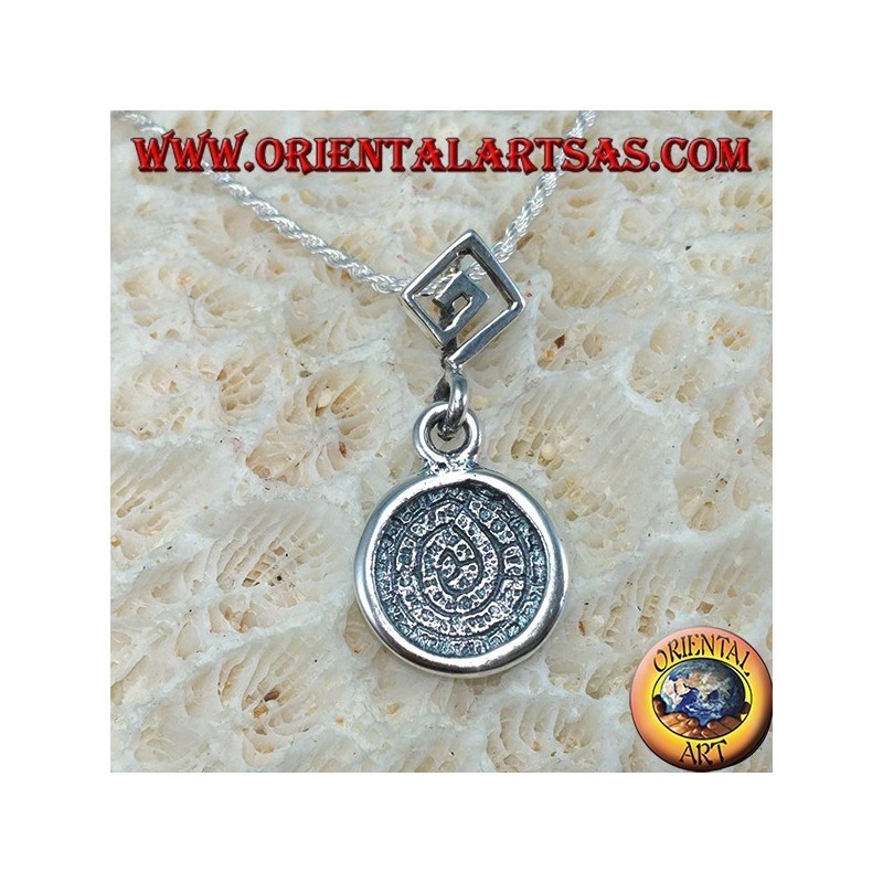 Silver pendant, the Festo disc with greek on the hook