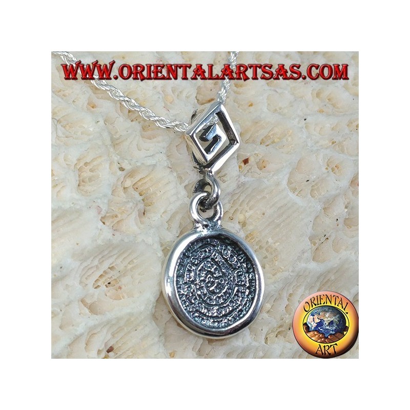 Silver pendant, the Festo disc with greek on the hook