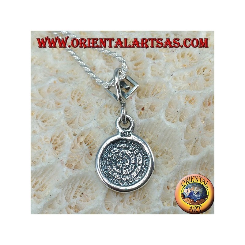 Silver pendant, the Festo disc with greek on the hook