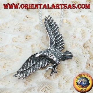 Ciondolo in argento , Aquila reale