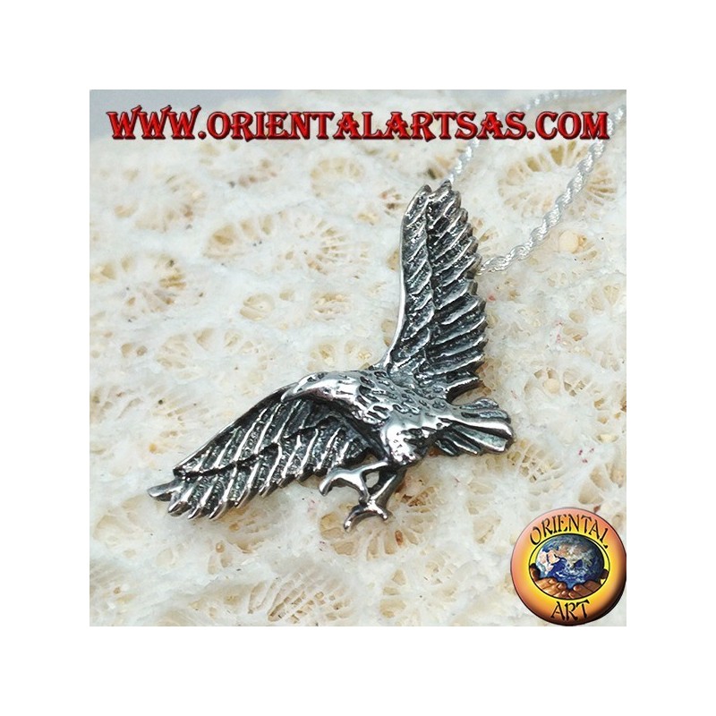 Silberner Anhänger, Steinadler