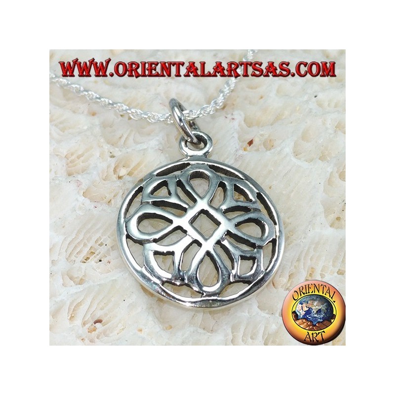 Pendant in sterling Saint John's knot in the circle