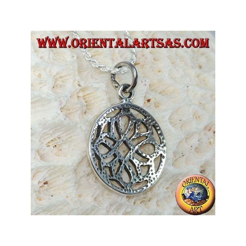 Pendant in sterling Saint John's knot in the circle
