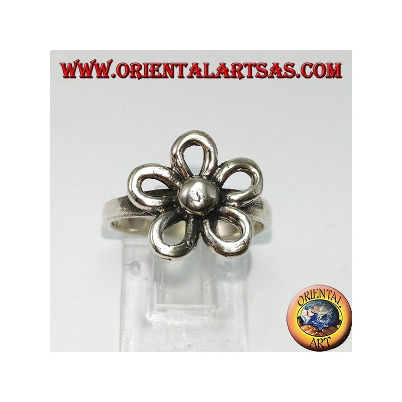 Silberring mit Orangenblüte (glücksverheißendes Symbol)