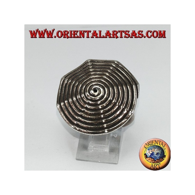 Silberner Ring, Karen Spirale