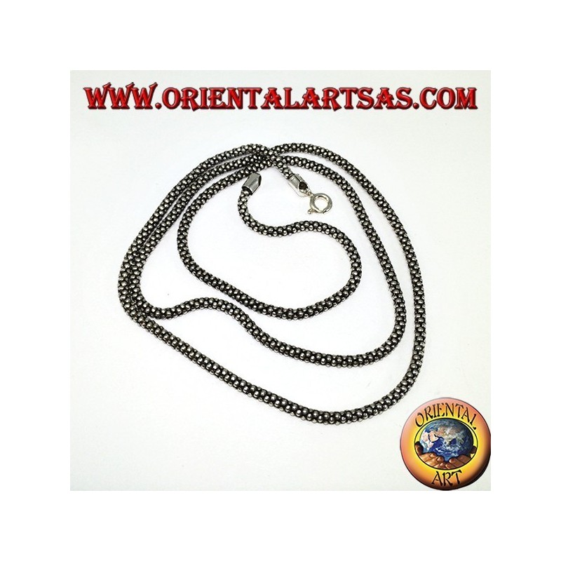 Chaîne en argent, boucle ronde