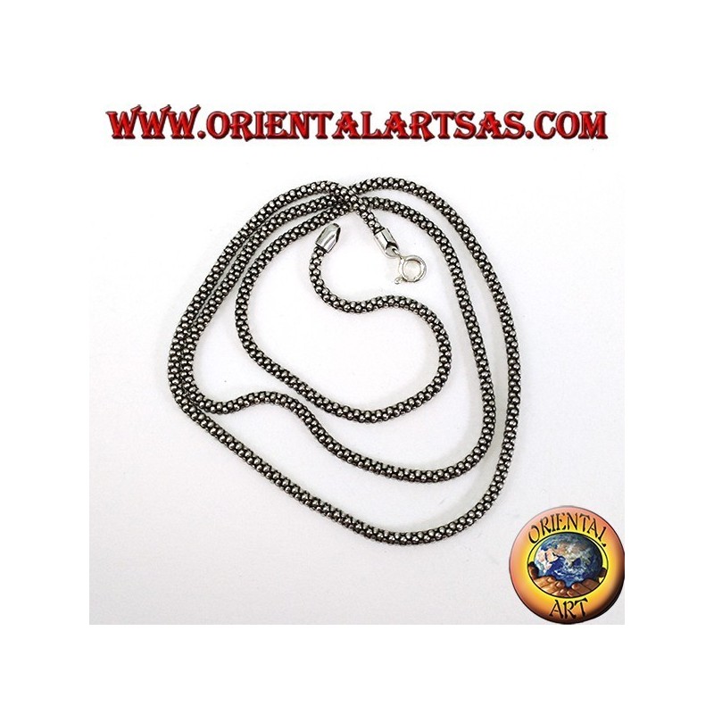 Chaîne en argent, boucle ronde