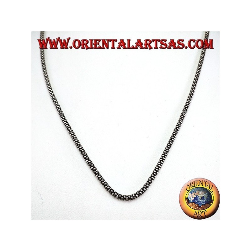 Silberkette, runde Locke