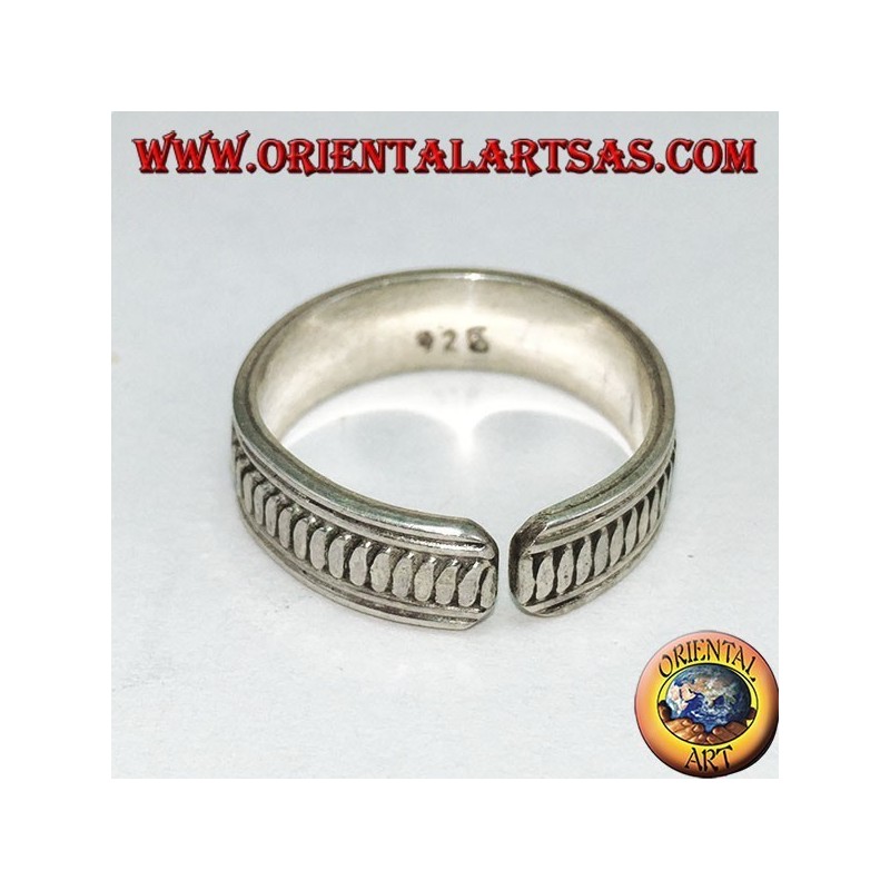 Silver ring for feet or for phalanxes, handmade