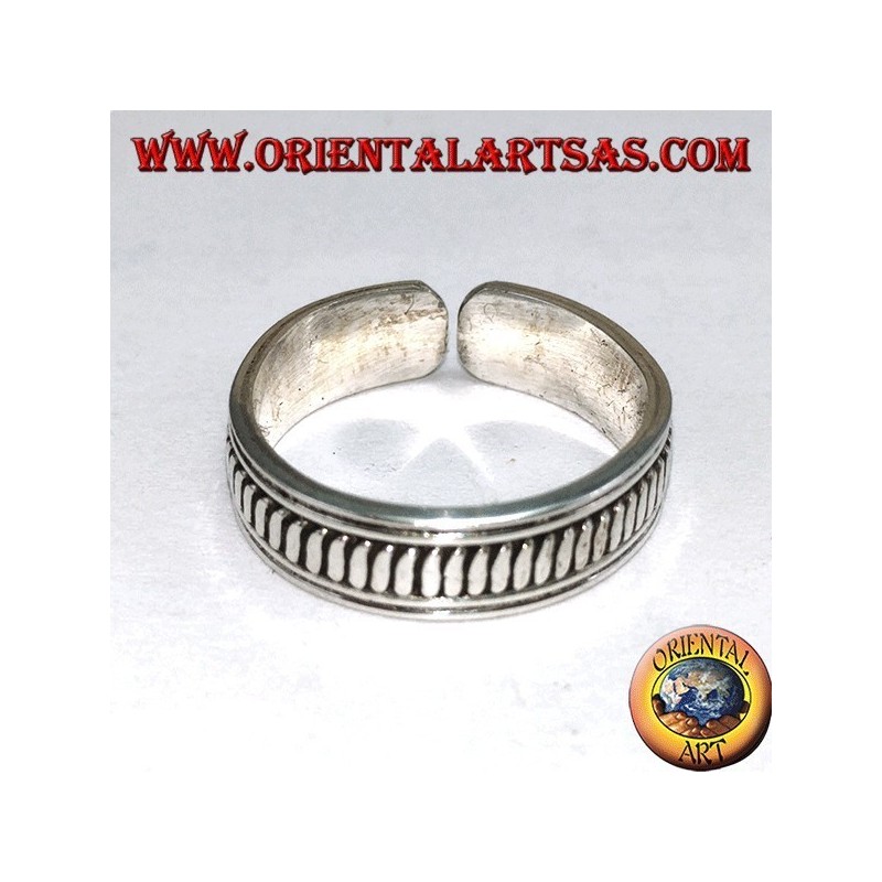 Anillo de plata para pies o para falanges, hecho a mano