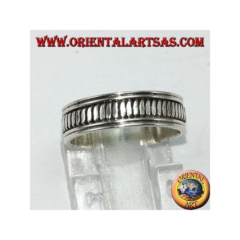 Bague en argent pour pieds ou pour phalanges, faite à la main