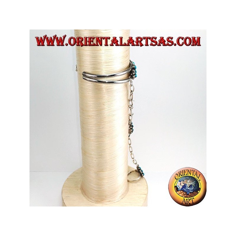 Armband Kuss aus Sterlingsilber mit türkisfarbenem Shuttle