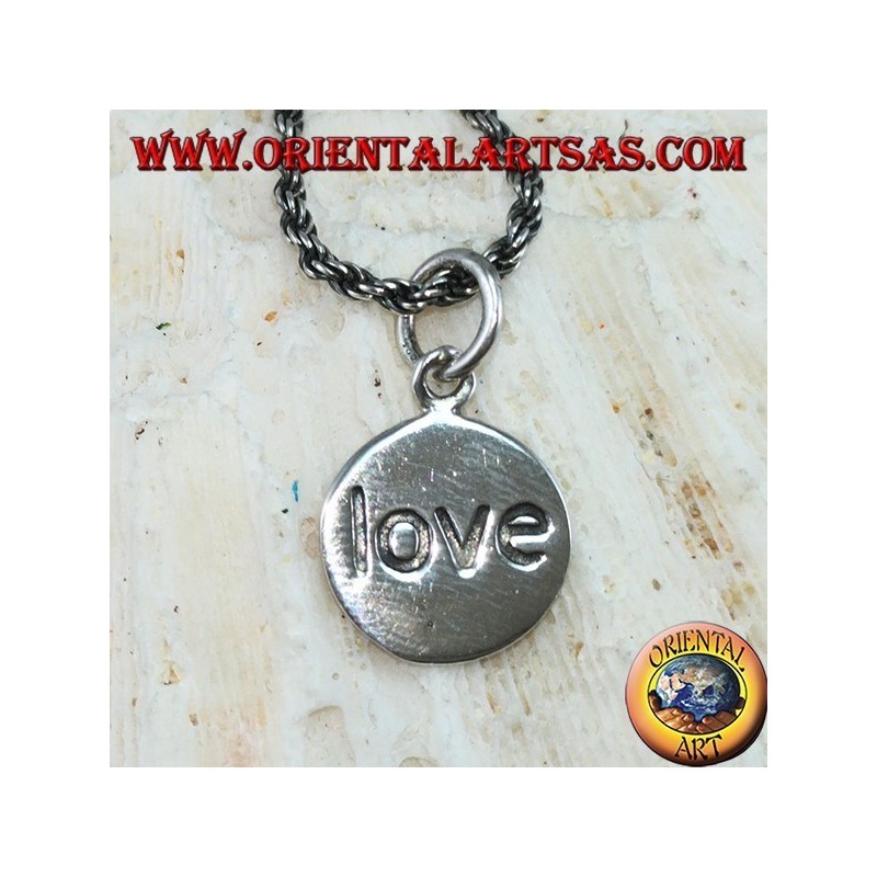 Anhänger in Silber Medaillon der Liebe