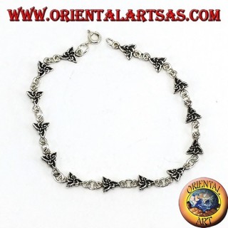 Pulsera de plata con nudo tyron